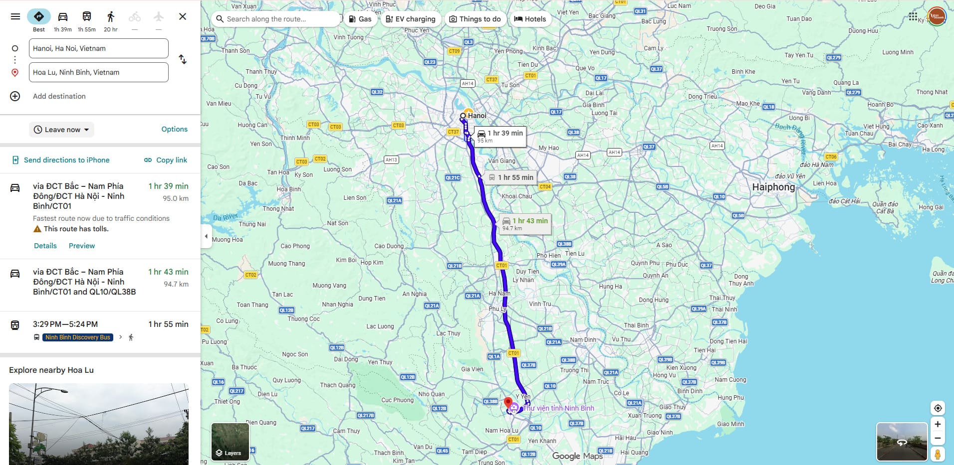hanoi to ninh binh