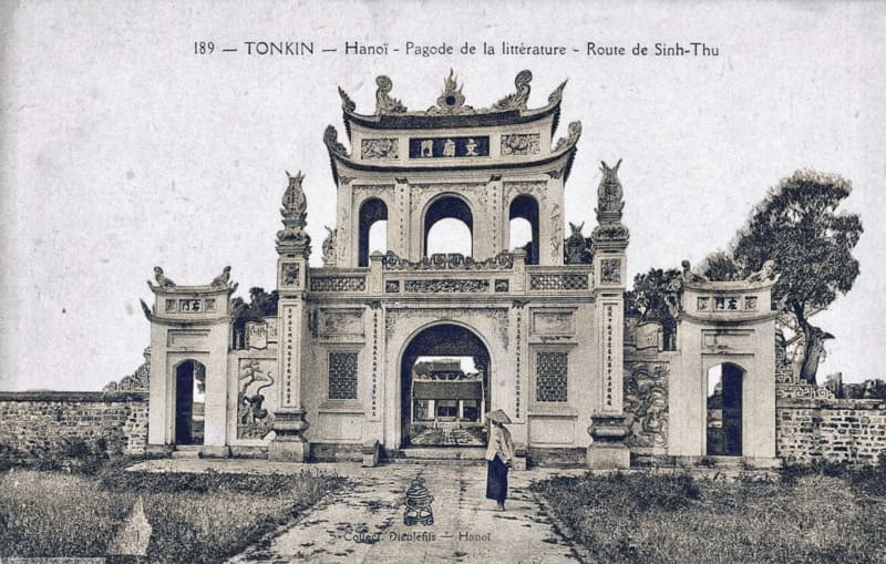 Temple of Literature (image from the French colonial era)