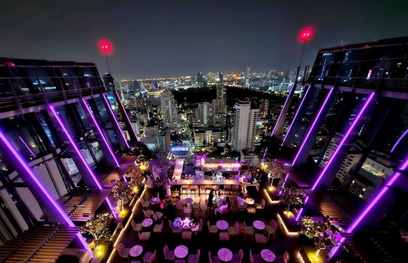 Panoramic view of the Spectrum Lounge & Bar