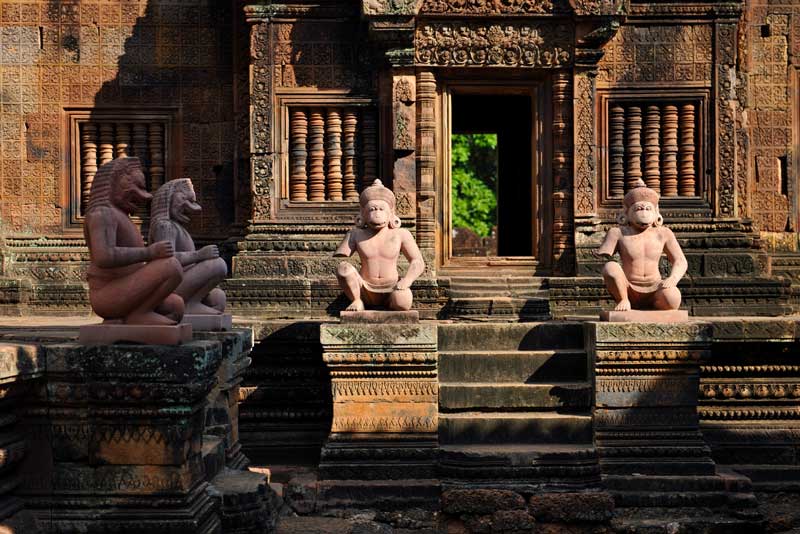 The Banteay Srei temple 