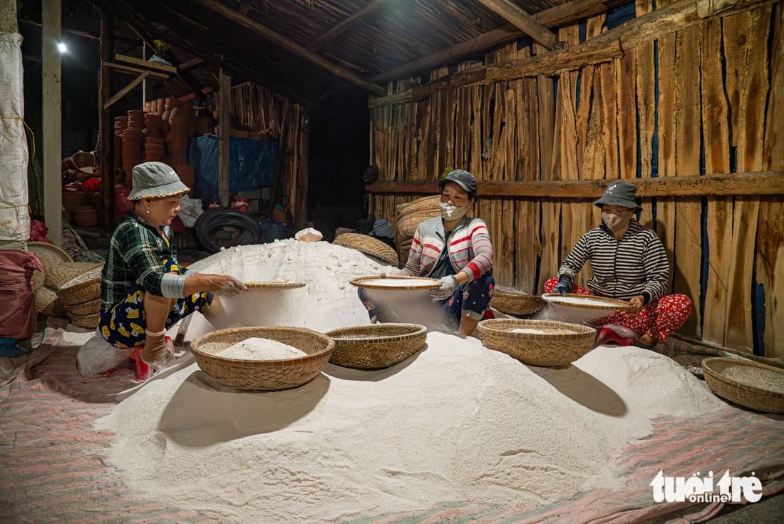 pueblo de sal de Tuyet Diem en phu yen