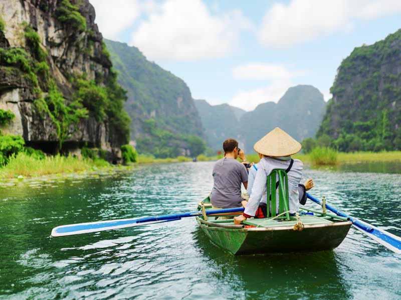 Beautiful Boat Ride in Tam Coc, Ninh Binh