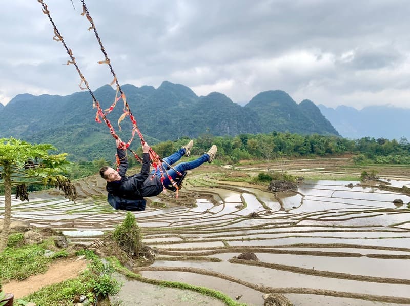 Our traveler in Pu Luong in January 2024