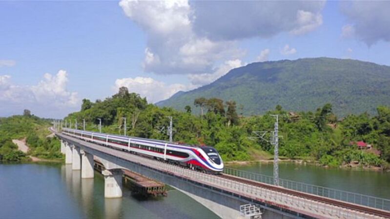High-speed train to Vang Vieng