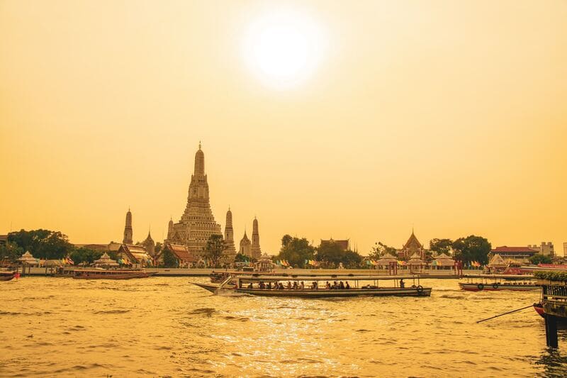Bangkok is nestled within the Chao Phraya River delta.