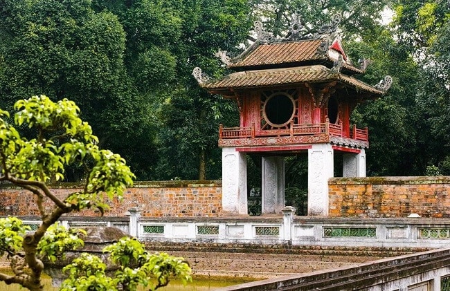 The Khuê Văn Các, one of the symbols of the capital Hanoi