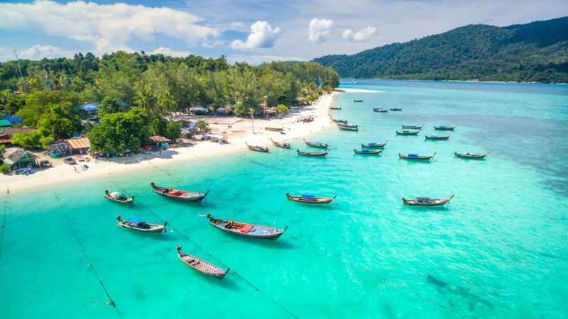 The calm, crystal clear waters of Koh Lipe