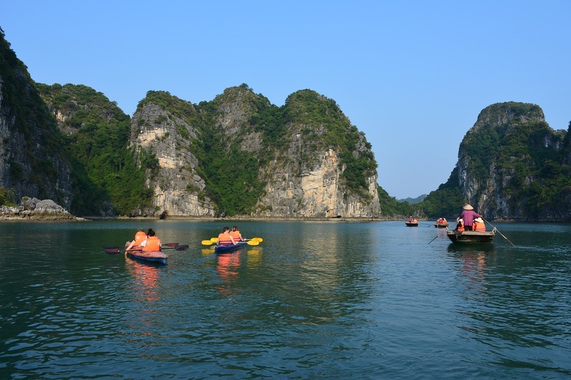 Kayak Ride in Halong Bay