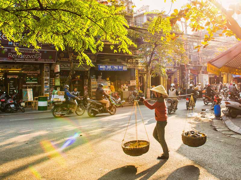 Scene of Life in the Old Quarter, Hanoi