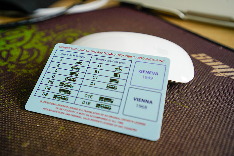 You should only drive with confidence when you have an international driving license 1968