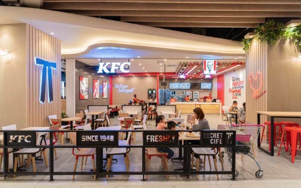 a kfc outlet in mall