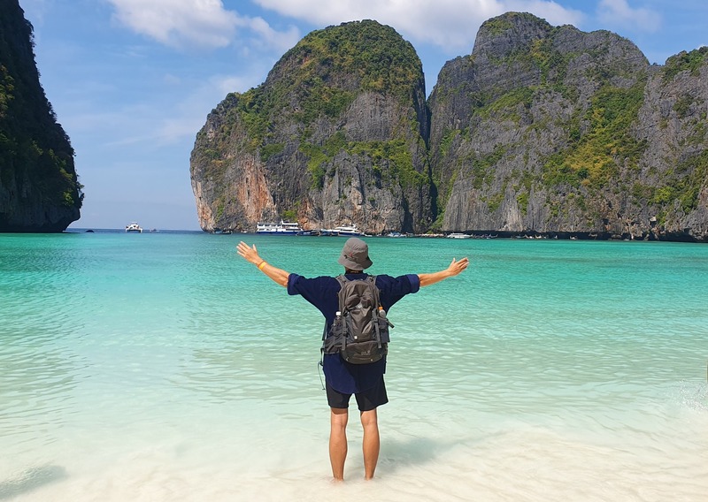 The magnificent beauty at Maya Bay in Koh Phi Phi