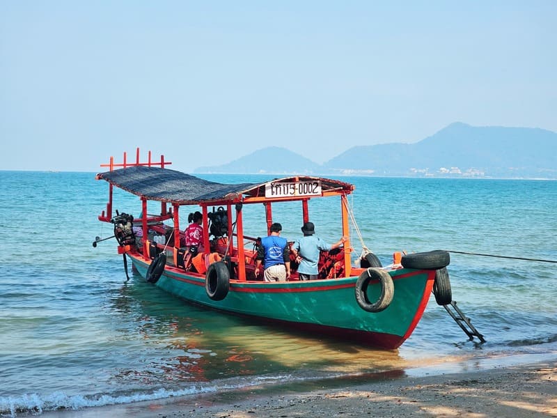 To reach Koh Tonsay, take a boat from Kep (about 20-30 minutes crossing)