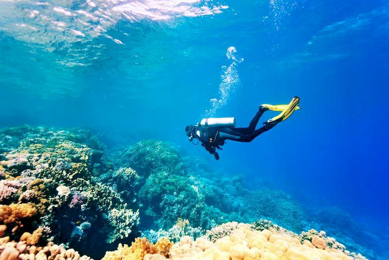 Scuba diving is a must-do activity when arriving in Krabi