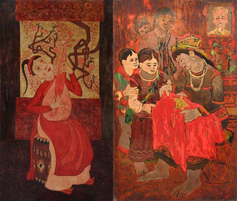 lacquer painting in vietnam in 20th century