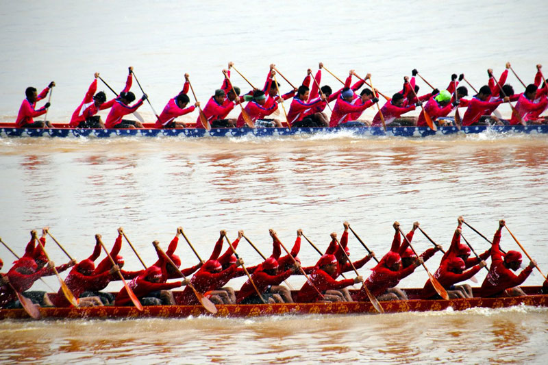 Boat Racing Festival in Lao