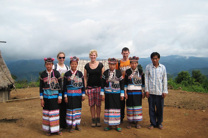 turistas en luang namtha