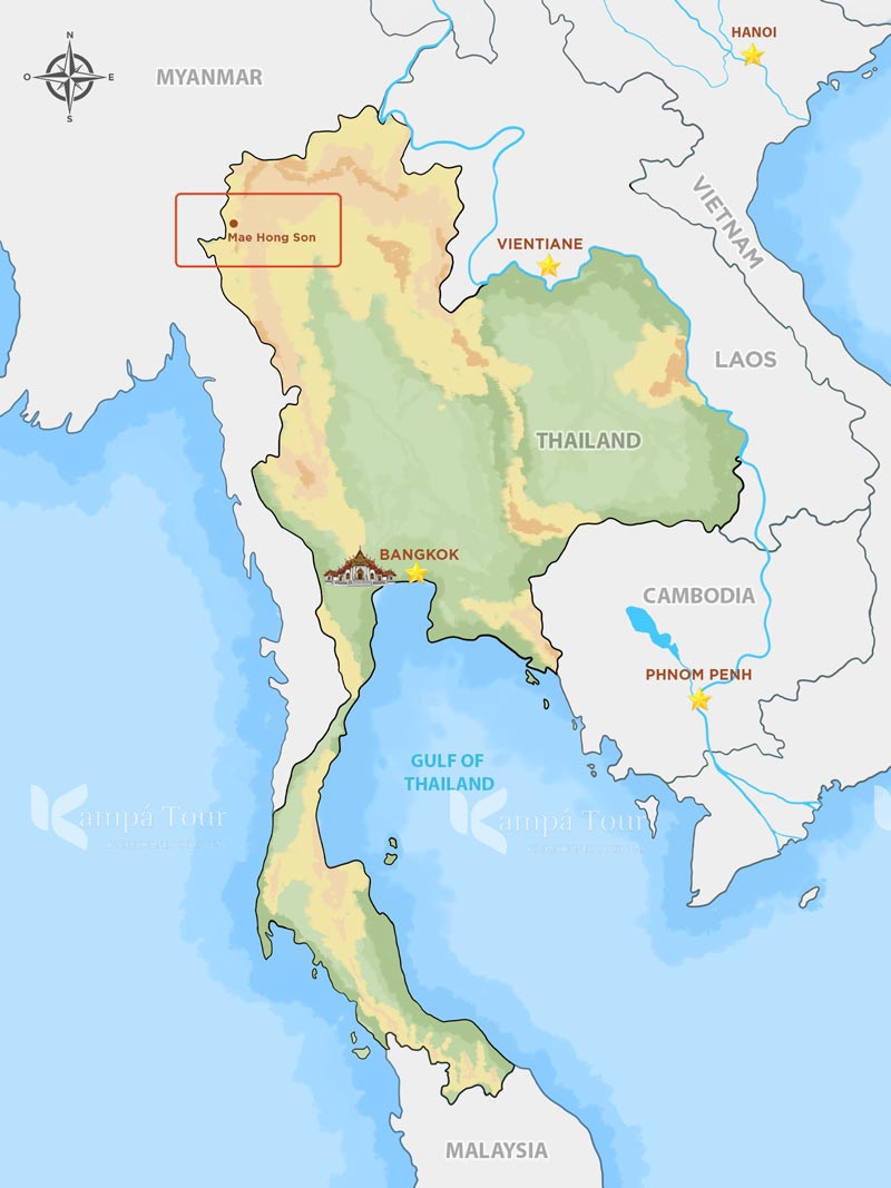 mae hong son map