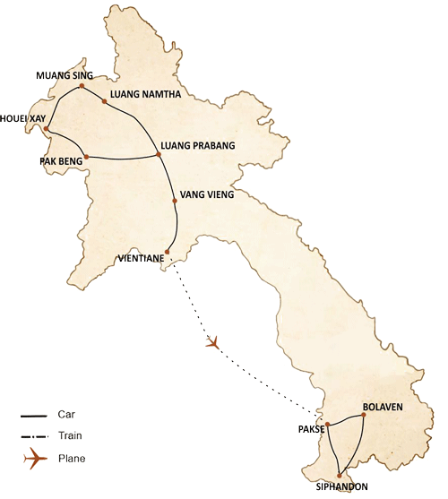 laos map 