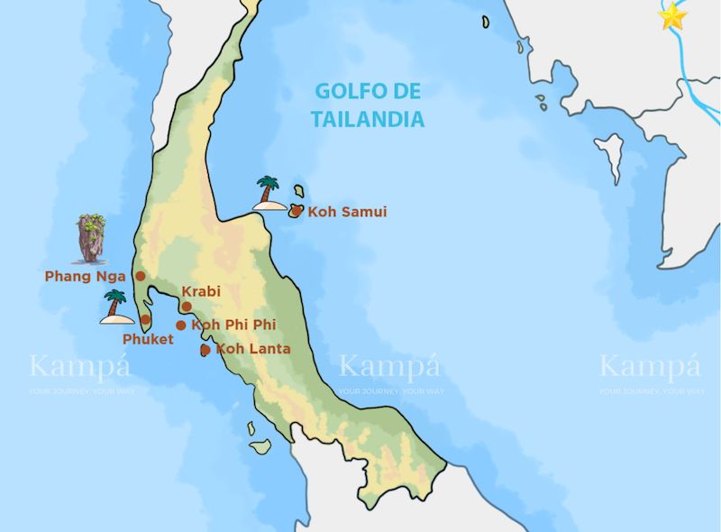 mapa de isla de phuket