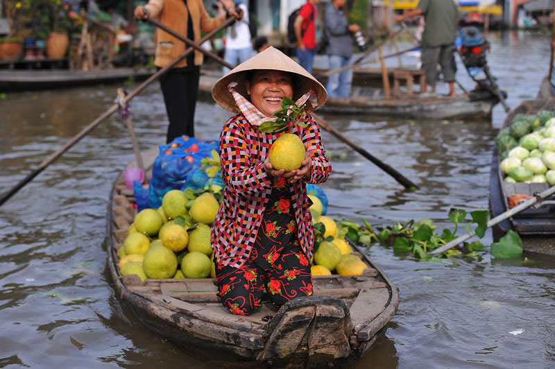 The people of the Mekong Delta are very friendly