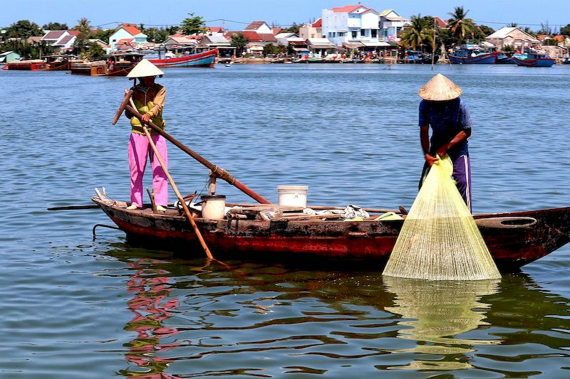 mercado flotante de Nga Nam