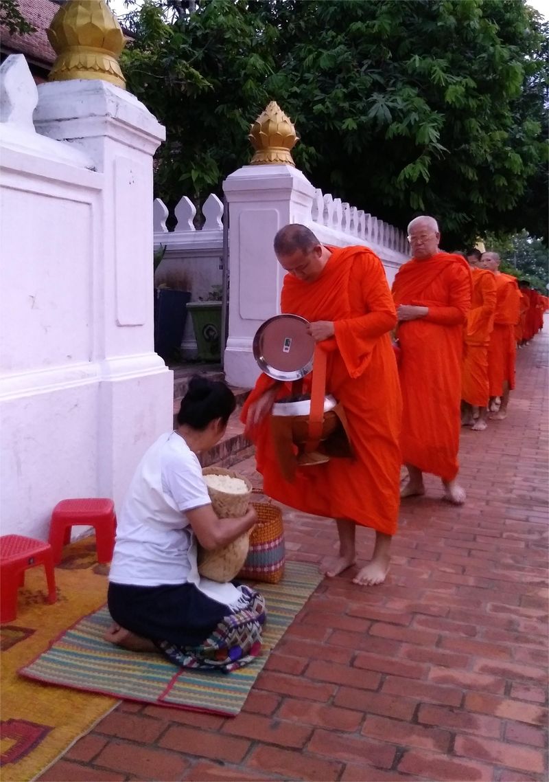 monjes de luang prabang