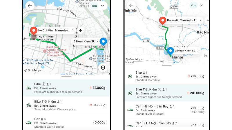 moto taxi en vietnam - precio de viajes