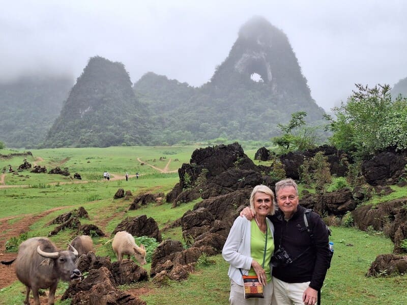 Our travelers at Mat Than Mountain