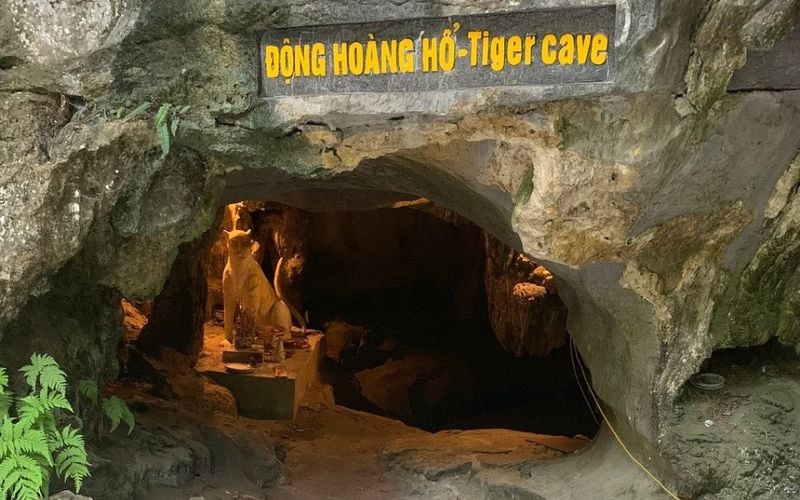 The Tiger Cave is located at the foot of Ngoa Long Mountain