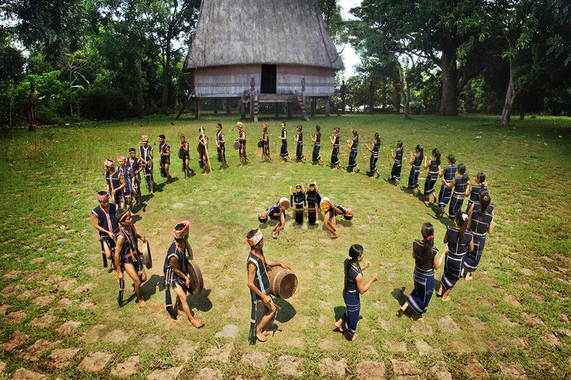 La cultura Gong en tay nguyen vietnam