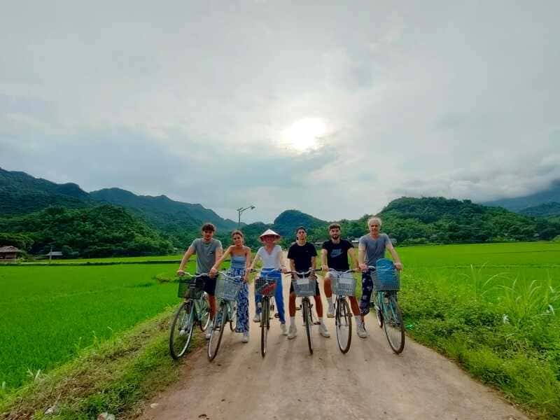 Exploring the majestic natural beauty of Ninh Binh by bike - our dear travelers