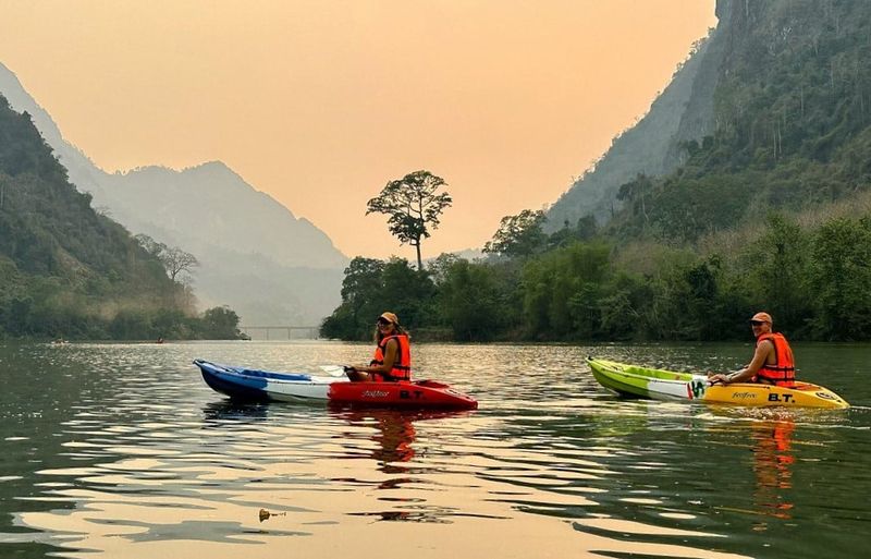 Kayaking on the Nam Ou River