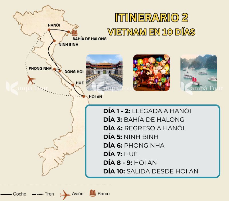 viaje a vietnam en 10 dias