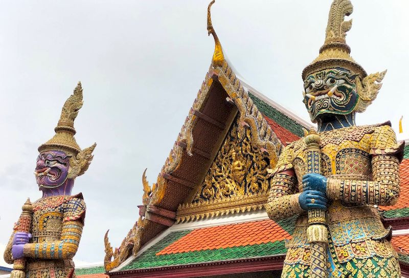 palacio real bangkok - Guardianes