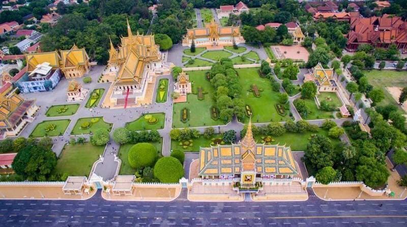 panorama de palacio real de phnom penh