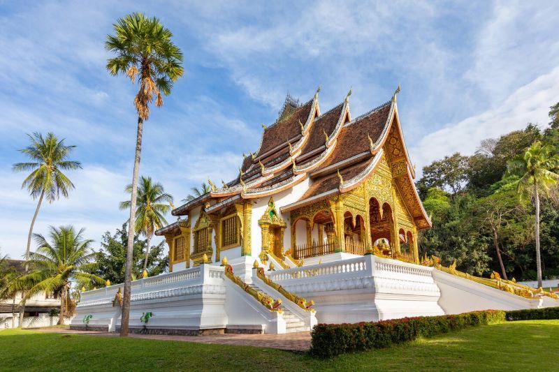 palacio real en luang prabang en laos