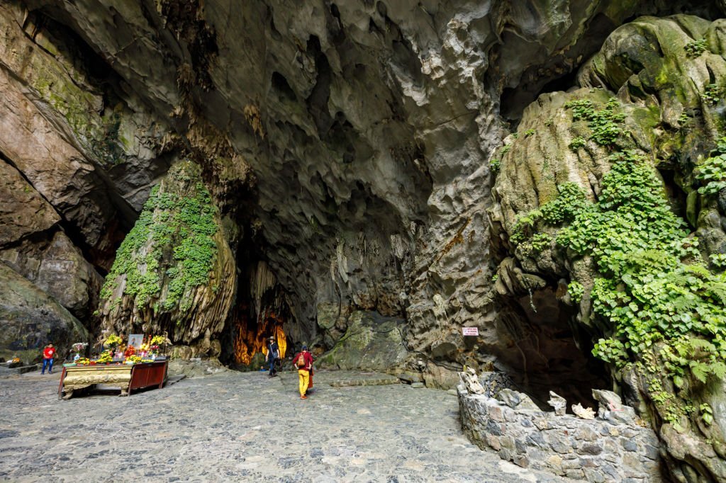 Interior of the picturesque Huong Tich Cave