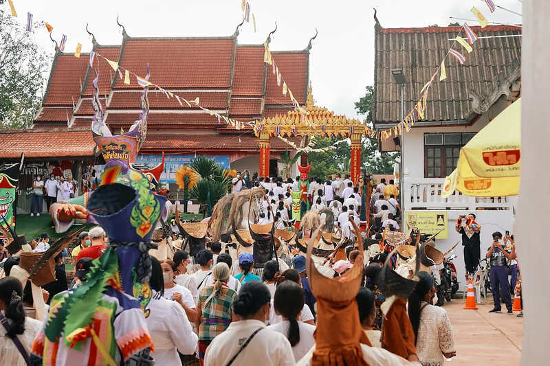 Traditional rituals in the Phi Ta Khon festival