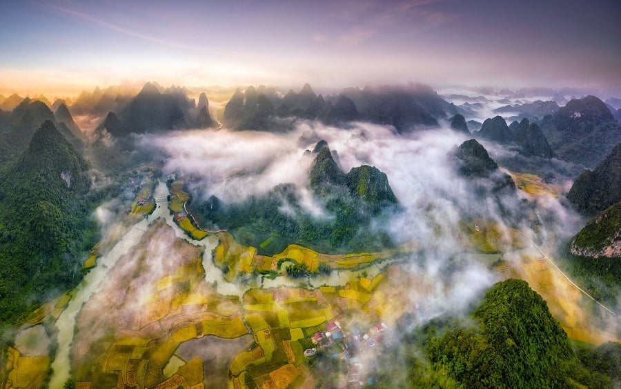 Phong Nam Valley is a must-see attraction for your itinerary to Cao Bang