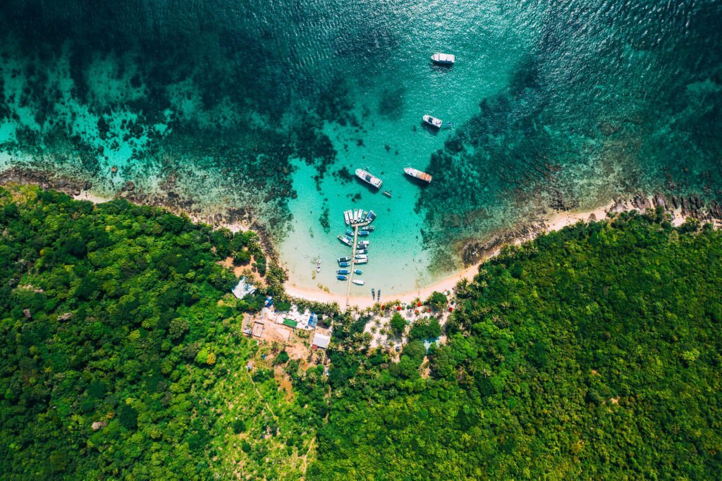 The pristine beach in Phu Quoc