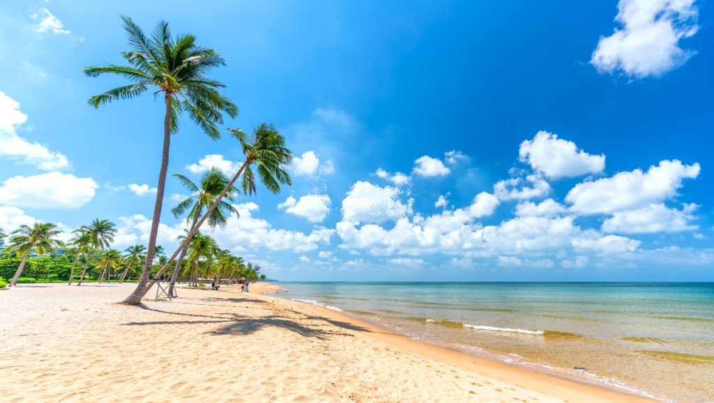 Phu Quoc beach in the dry season