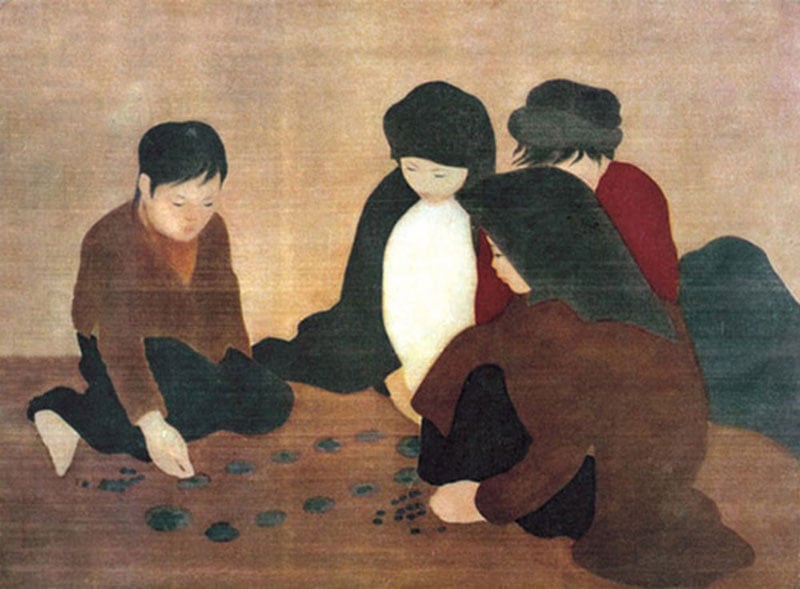 pinturas vietnamitas - sobre la seda - que comprar en vietnam