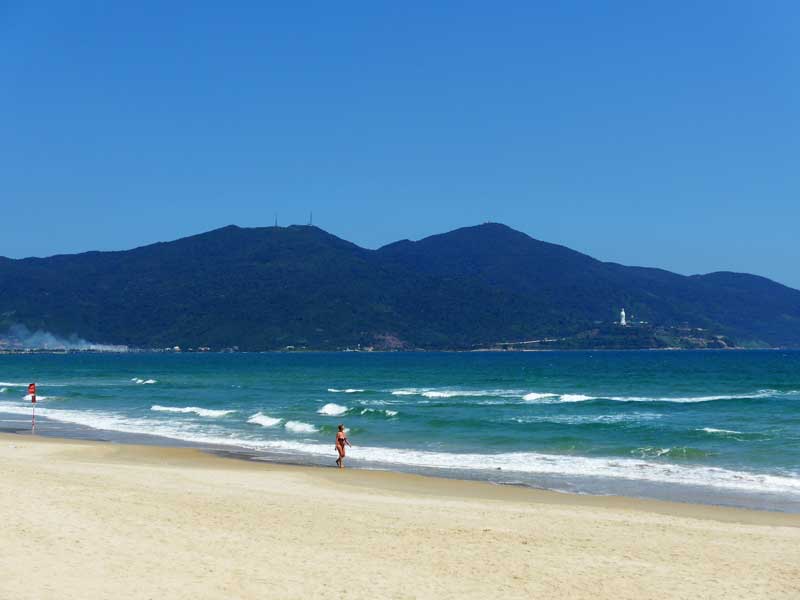 Danang white sand beach