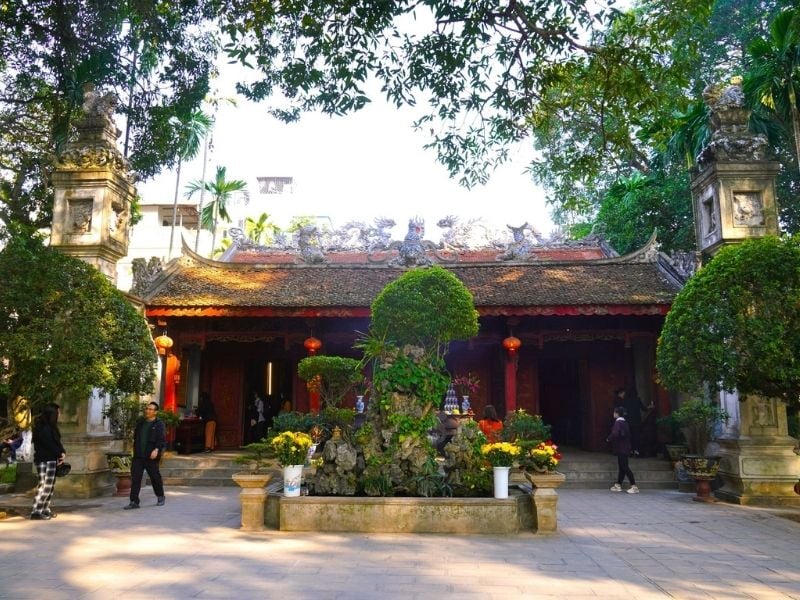 Inside the Quan Thanh Temple