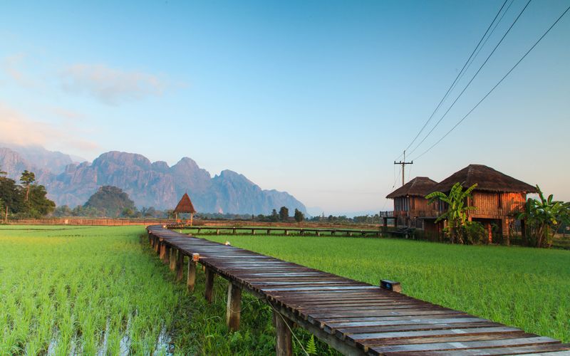 que ver en laos rural vang vieng