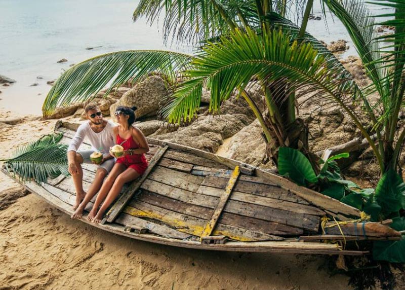 relajarse en playas en camboya en diciembre