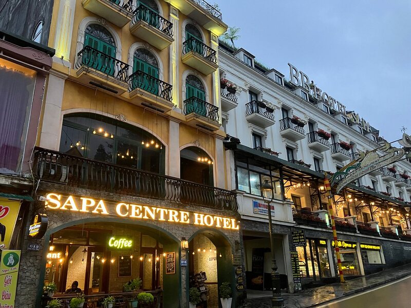 Panoramic view of the hotel