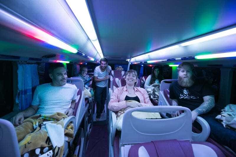 layout of a sleeper bus