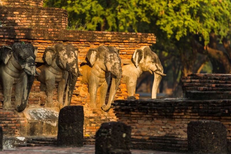 Unique architecture of Wat Sorasak